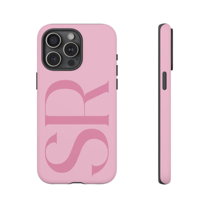 Pink Custom Initials Phone Case