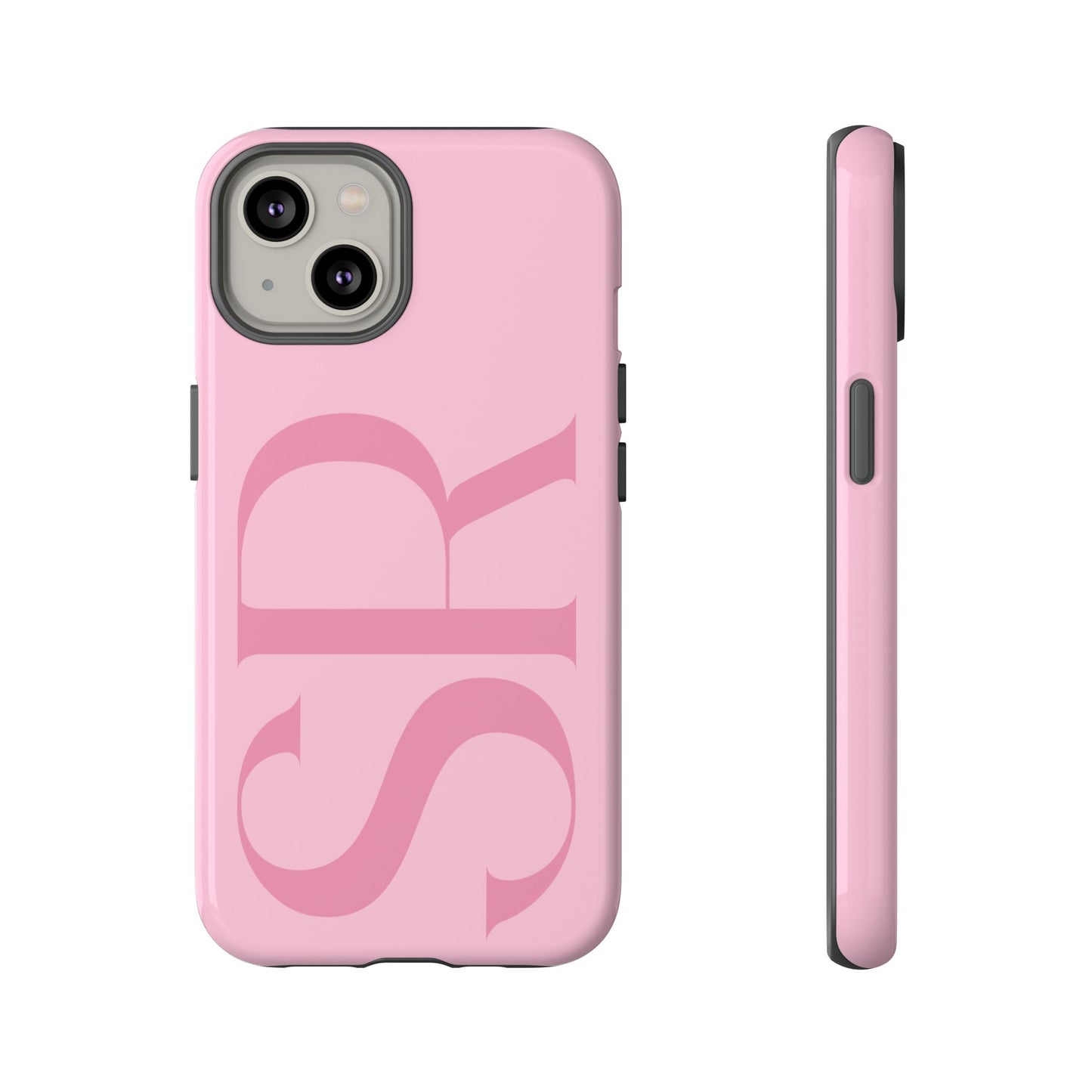 Pink Custom Initials Phone Case