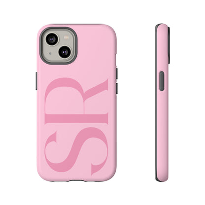 Pink Custom Initials Phone Case