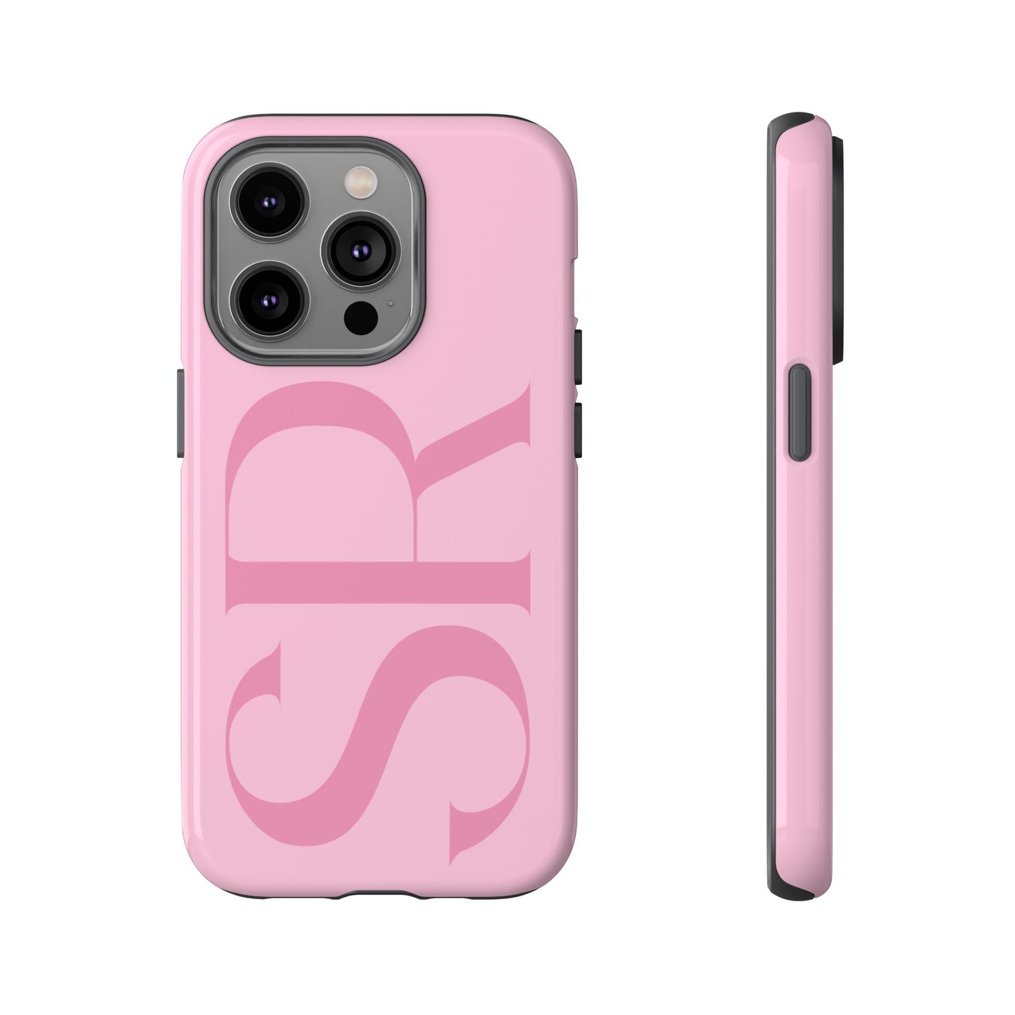 Pink Custom Initials Phone Case