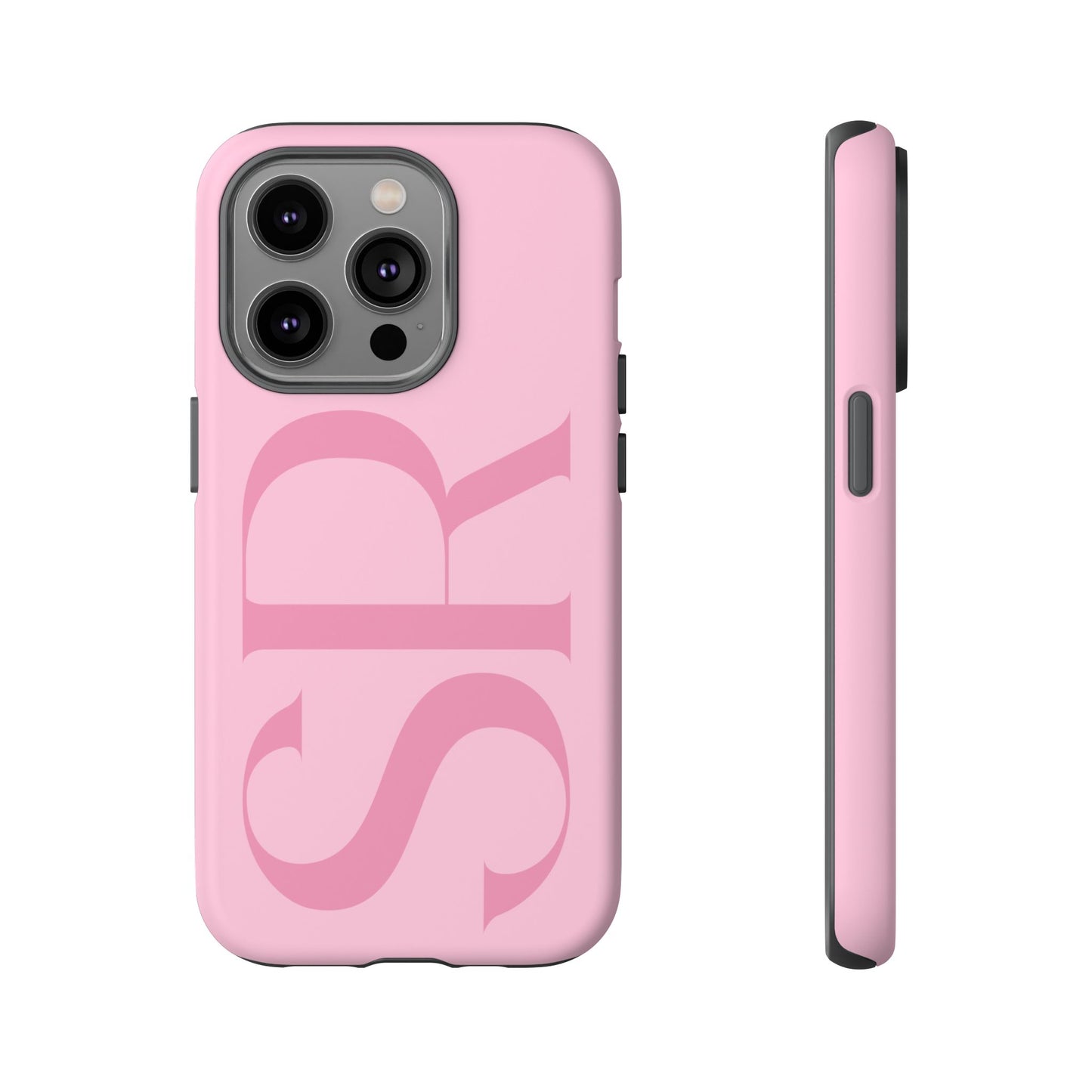 Pink Custom Initials Phone Case