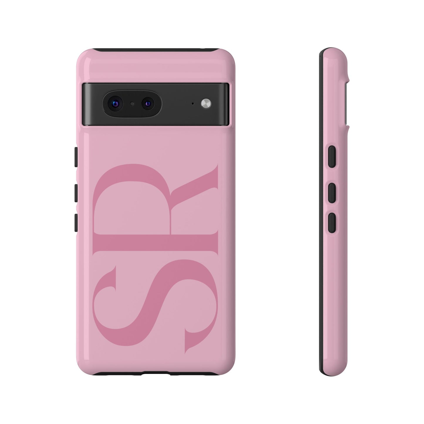 Pink Custom Initials Phone Case