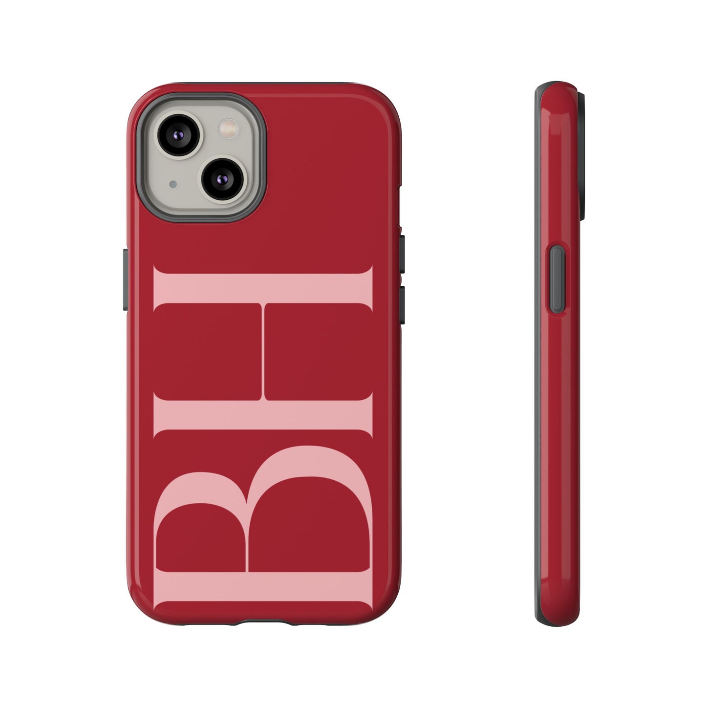 Red Custom Initials Phone Case