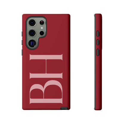 Red Custom Initials Phone Case
