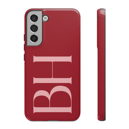 Red Custom Initials Phone Case