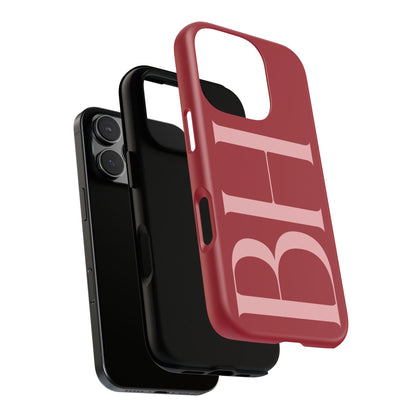 Red Custom Initials Phone Case