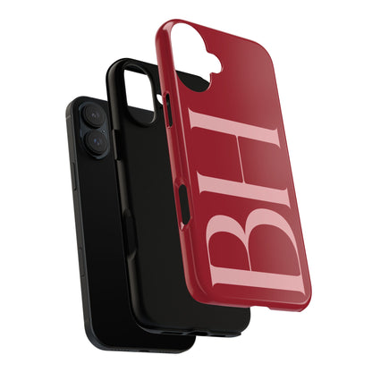 Red Custom Initials Phone Case