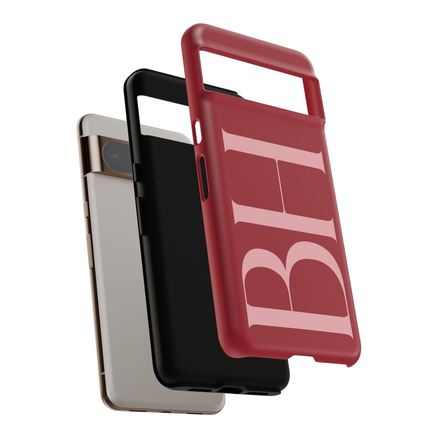 Red Custom Initials Phone Case