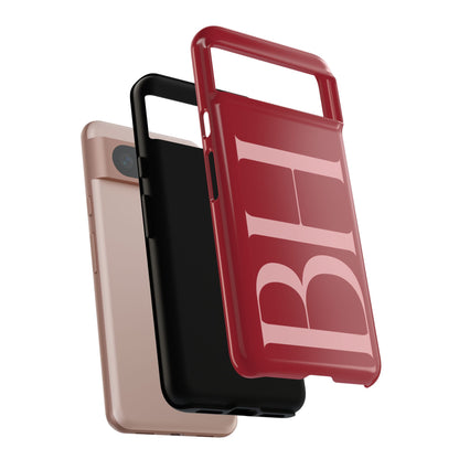 Red Custom Initials Phone Case