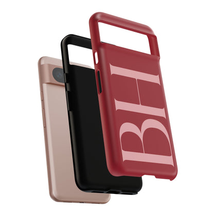 Red Custom Initials Phone Case