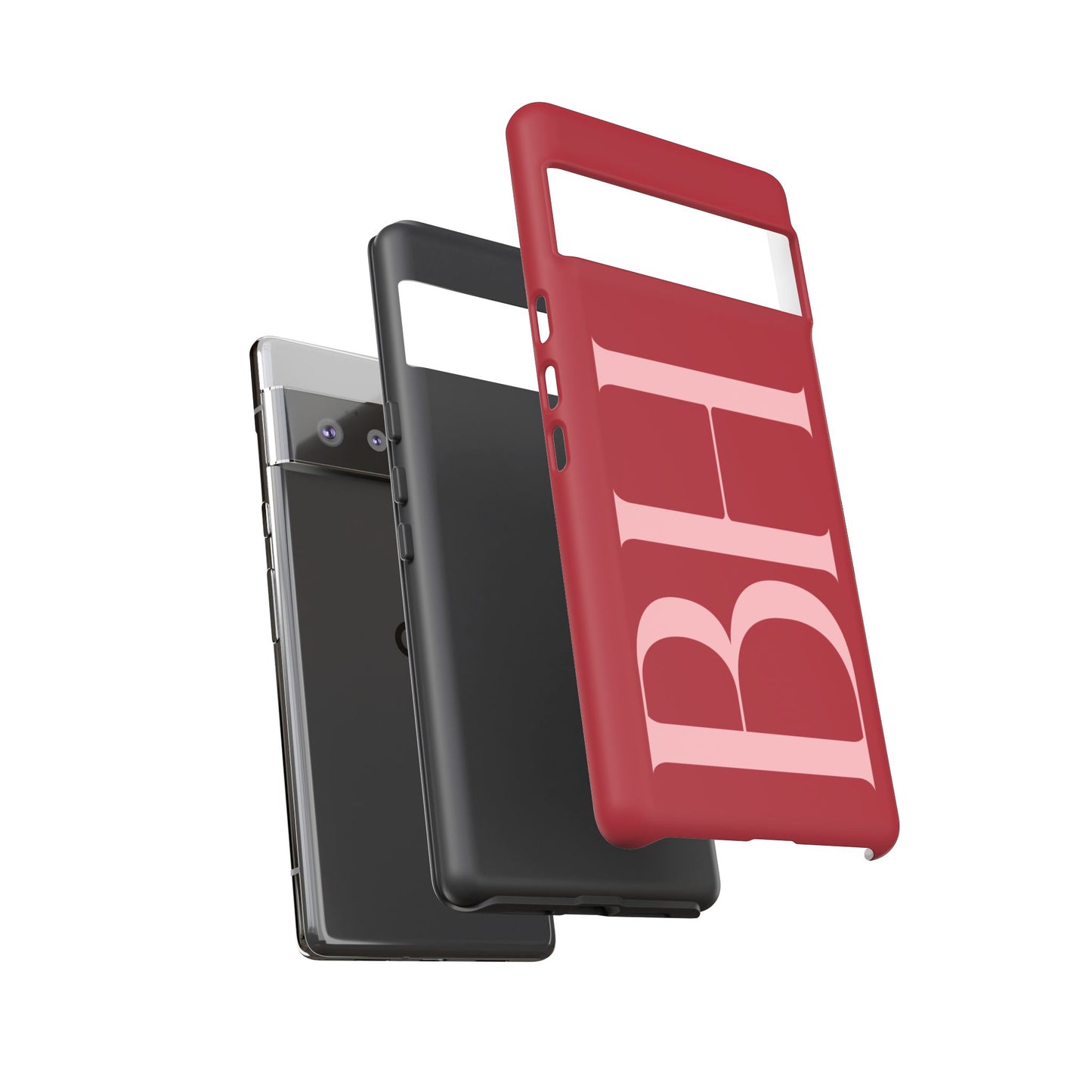 Red Custom Initials Phone Case