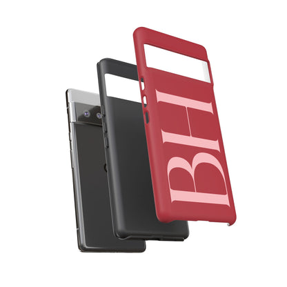 Red Custom Initials Phone Case