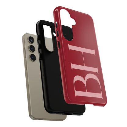 Red Custom Initials Phone Case