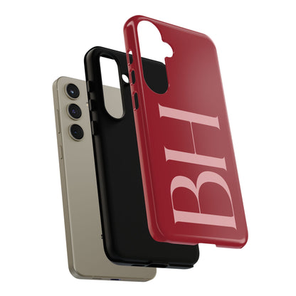 Red Custom Initials Phone Case
