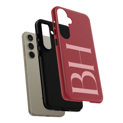 Red Custom Initials Phone Case