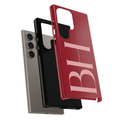 Red Custom Initials Phone Case
