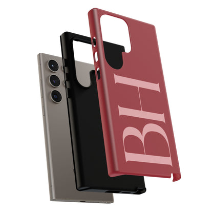 Red Custom Initials Phone Case