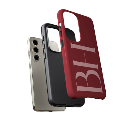 Red Custom Initials Phone Case