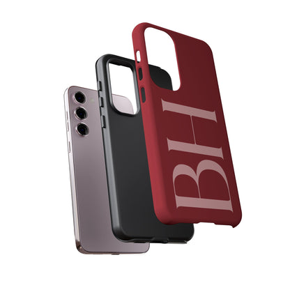 Red Custom Initials Phone Case