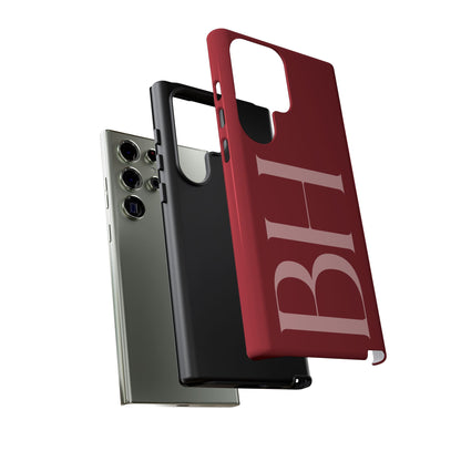 Red Custom Initials Phone Case