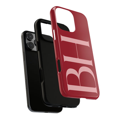 Red Custom Initials Phone Case