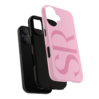 Pink Custom Initials Phone Case