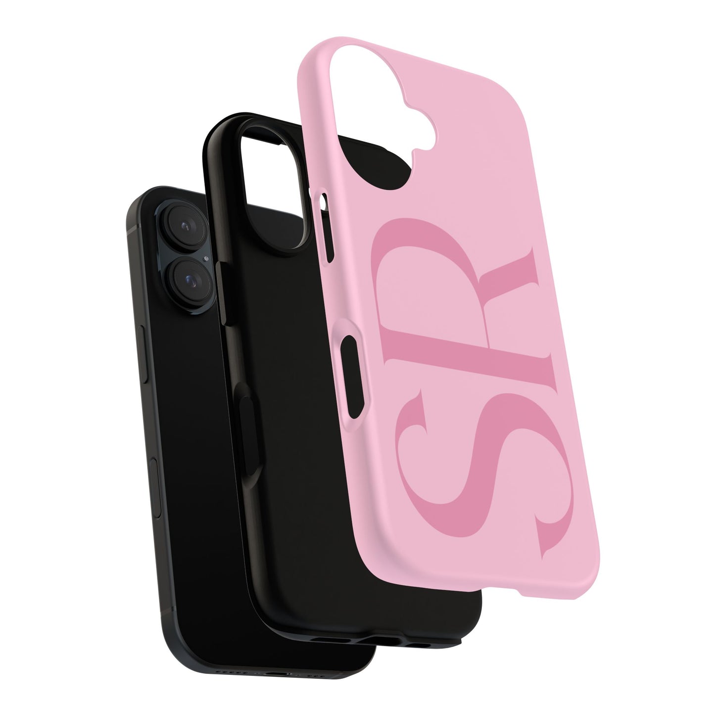 Pink Custom Initials Phone Case