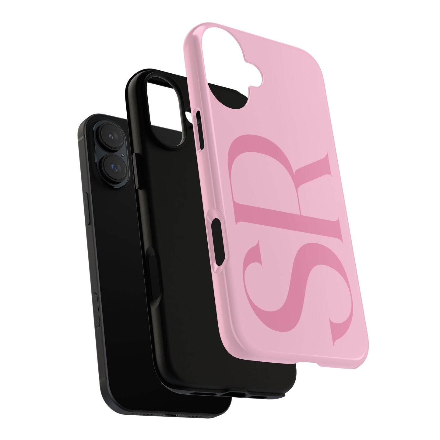 Pink Custom Initials Phone Case