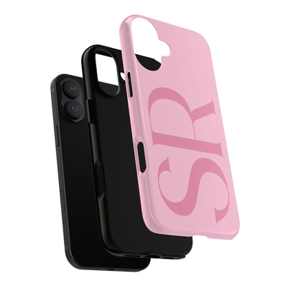 Pink Custom Initials Phone Case