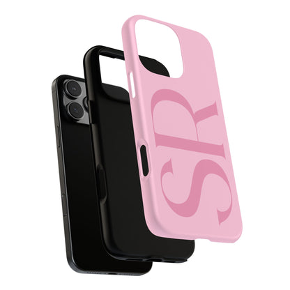 Pink Custom Initials Phone Case