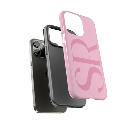 Pink Custom Initials Phone Case