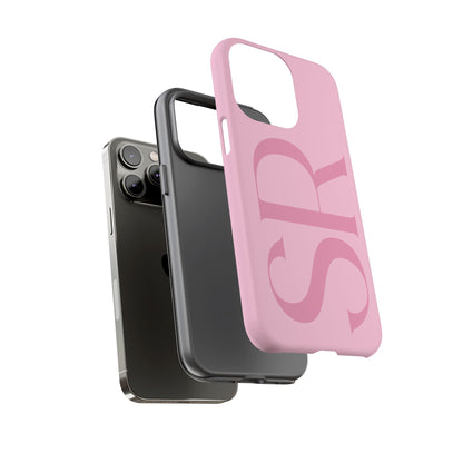 Pink Custom Initials Phone Case