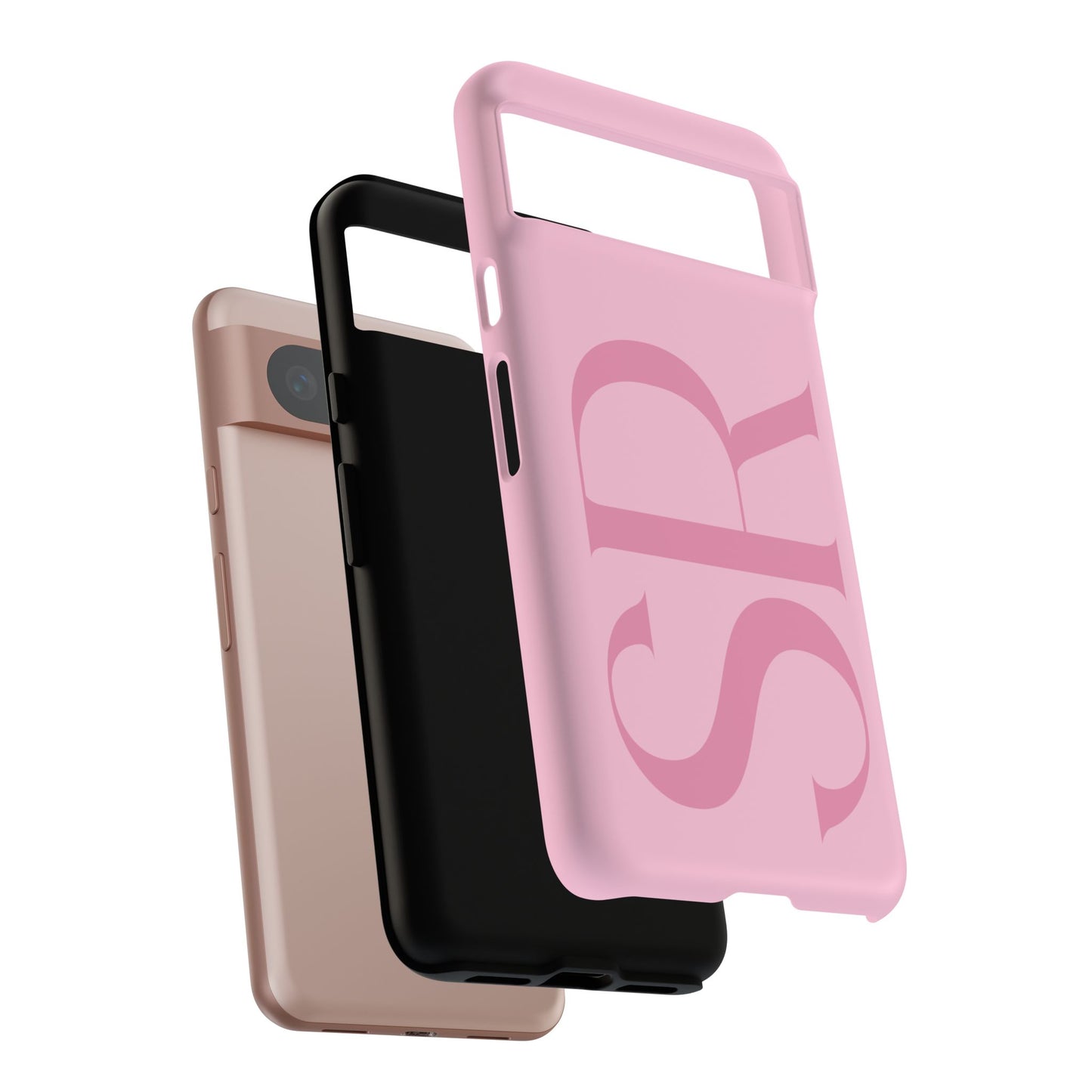 Pink Custom Initials Phone Case