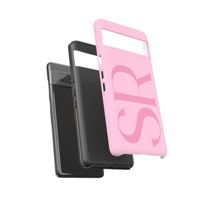 Pink Custom Initials Phone Case