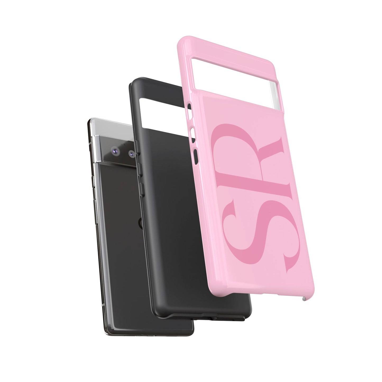 Pink Custom Initials Phone Case