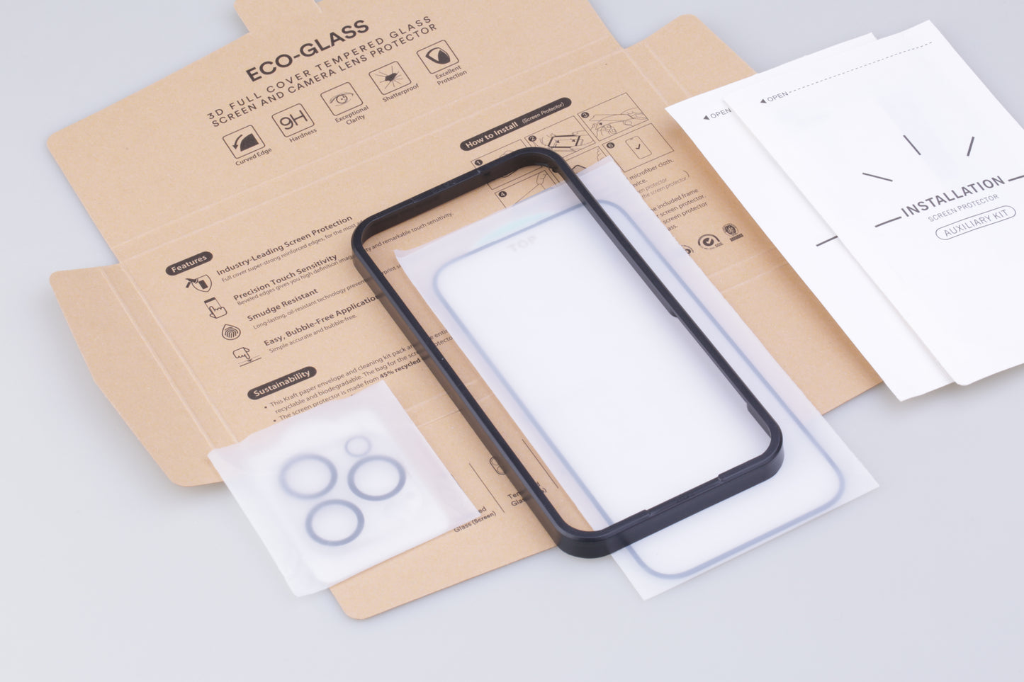 Tempered Glass Screen And Lens Protector